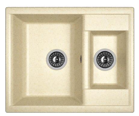 Мойка кухонная из литьевого мрамора Dr. Gans АСТРА 620 К 25.065.D0620.403 62*51 см. латте
