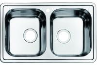 Мойка кухонная из нержавеющей стали IDDIS STRIT STR78S2i77 78*48 см. 