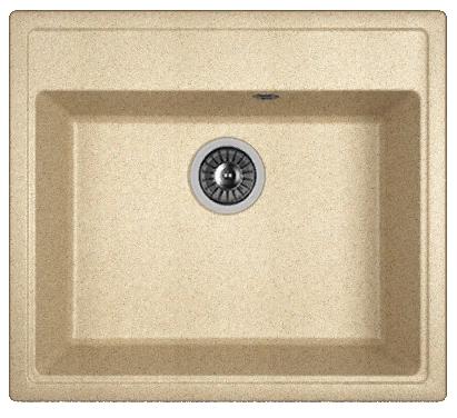Мойка кухонная из литьевого мрамора Dr. Gans НИКА 570 25.070.D0570.405 57*51 см. терра