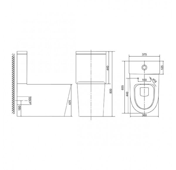 Унитаз-компакт Mirsant TORR    Унитаз-компакт Mirsant TORR