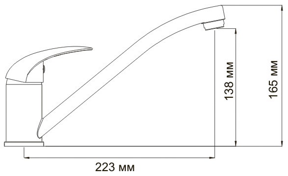 Смеситель WasserKRAFT ISEN 2607 для кухонной мойки 