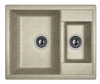 Мойка кухонная из литьевого мрамора Dr. Gans АСТРА 620 К 25.065.D0620.408 62*51 см. серый