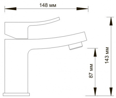 Смеситель WasserKRAFT EXTER 1603 для раковины 