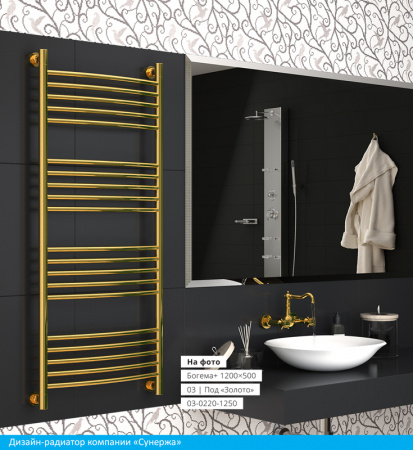 Полотенцесушитель водяной Сунержа БОГЕМА+ 00-0221-6040 600х400 