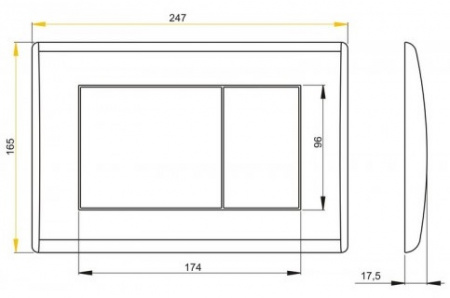 Клавиша для инсталляции Alcaplast  M279  