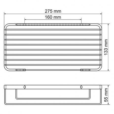 Полка WasserKRAFT  K-722  