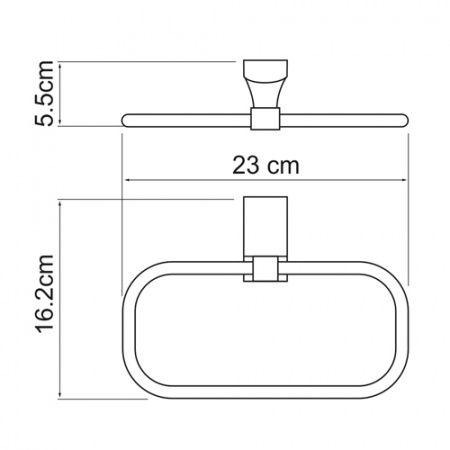 Полотенцедержатель WasserKRAFT LEINE K-5060  