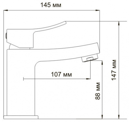 Смеситель WasserKRAFT ALLER 1064 для раковины 