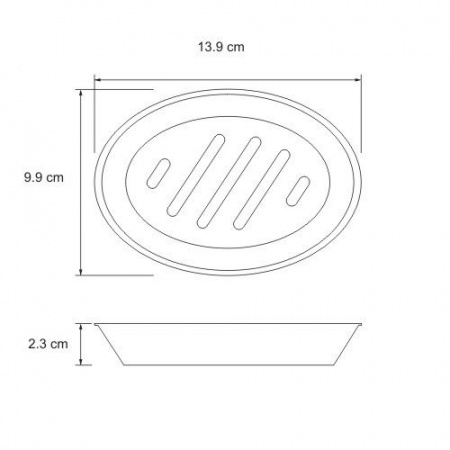 Мыльница настольная WasserKRAFT RUWER K-6729  
