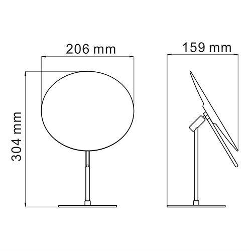 Зеркало косметическое WasserKRAFT  K-1002   Зеркало косметическое WasserKRAFT  K-1002