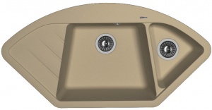 Мойка кухонная керамогранитная Florentina ВЕСТА 20.285.E1005.306 100,6*51 см. капучино