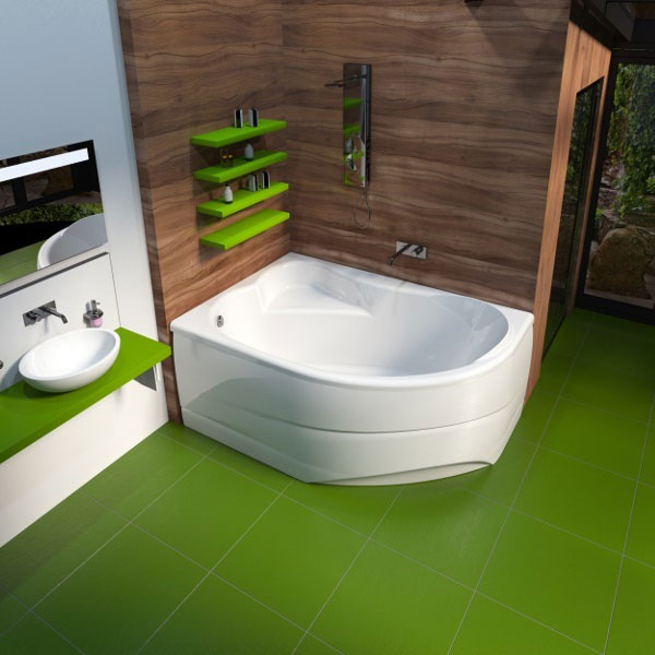 Ванна акриловая Mirsant ЯЛТА  140x90 см. левая  Ванна акриловая Mirsant ЯЛТА  140x90 см. левая