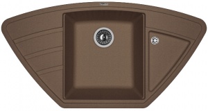 Мойка кухонная керамогранитная Florentina ЛИПСИ 980C 20.180.D0980.303 98*51 см. мокко