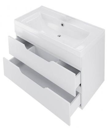 Тумба под раковину навесная Mirsant QUADRO  80 см. 