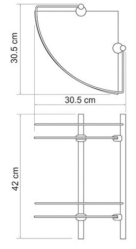 Полка WasserKRAFT LEINE K-3122  