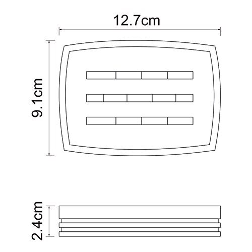 Мыльница настольная WasserKRAFT MAIN K-4729   Мыльница настольная WasserKRAFT MAIN K-4729