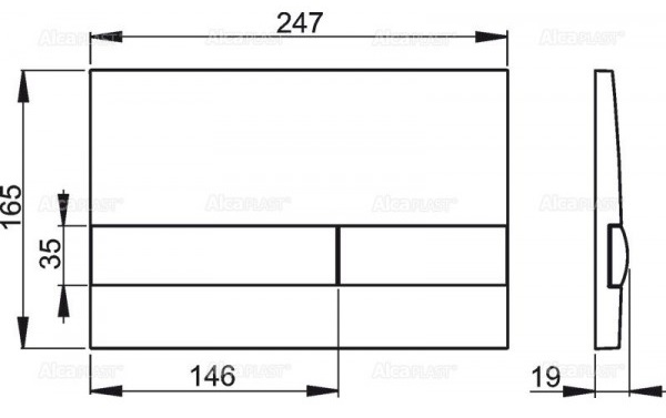 Клавиша для инсталляции Alcaplast  M1730  