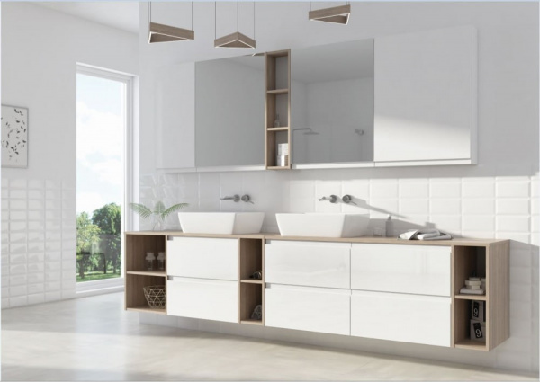 Шкаф навесной Cersanit MODUO SB-SW-MOD40/Wh   Шкаф навесной Cersanit MODUO SB-SW-MOD40/Wh