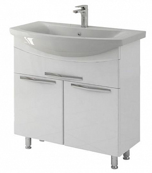 Тумба под раковину Mirsant ГЛЯССЕ  80 см. 