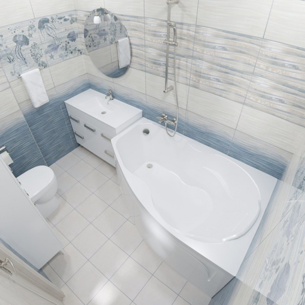 Ванна акриловая Triton ЛАЙМА  160x95 см. левая  Ванна акриловая Triton ЛАЙМА  160x95 см. левая