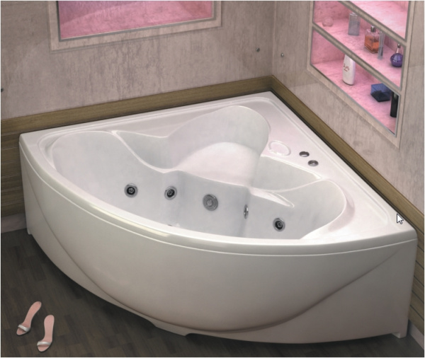 Ванна акриловая BAS ДРОВА В 00010 160x160 см.  Ванна акриловая BAS ДРОВА В 00010 160x160 см.