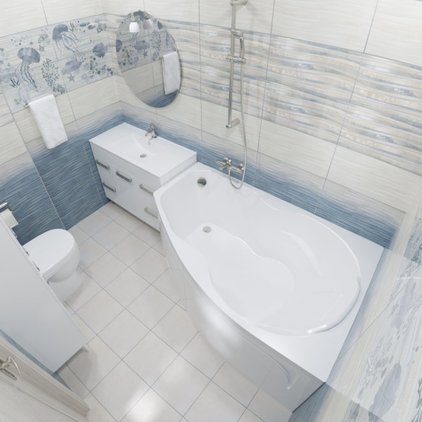 Ванна акриловая Triton БРИЗ  150x95 см. левая  Ванна акриловая Triton БРИЗ  150x95 см. левая