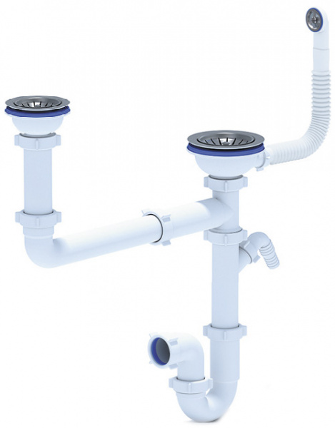 Мойка кухонная керамогранитная Florentina РОССАНА 20.335.E1000.305 100*51 см. грей